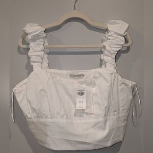 Abercrombie & Fitch NWT white crop top